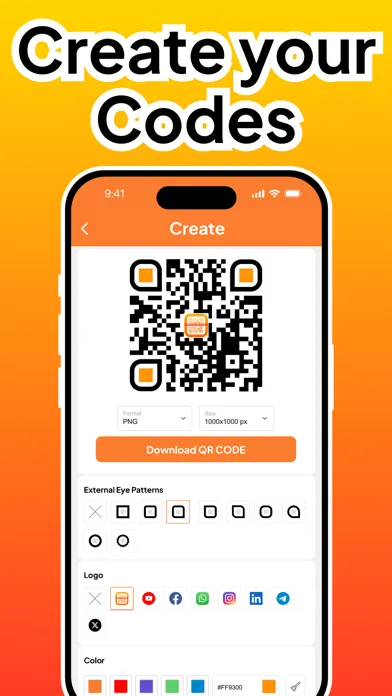 Capturas de tela do QR Code Reader·Barcode Scanner