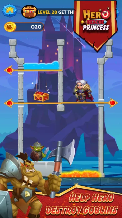 Capturas de pantalla de Hero Rescue - Pull Pin Puzzle