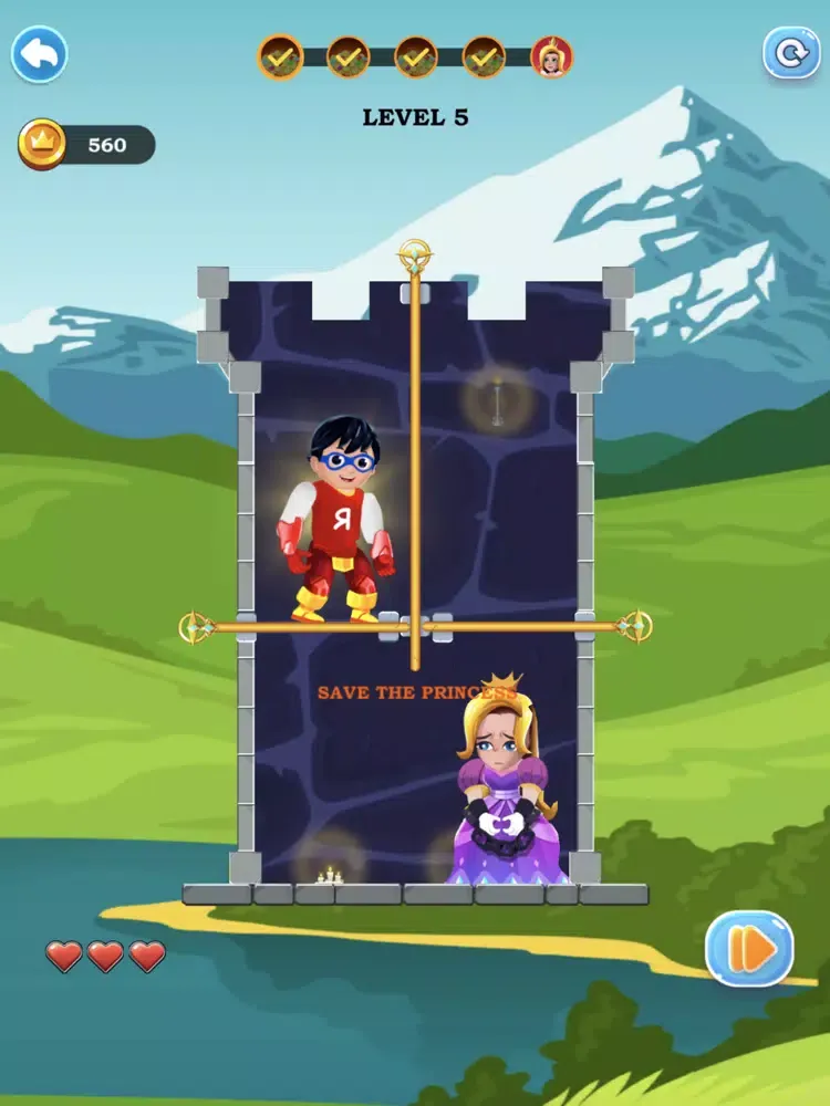 Tangkapan layar Ryan Hero Rescue iPad 