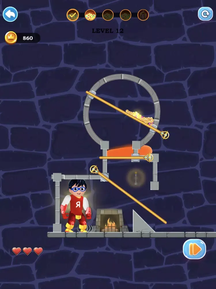 Tangkapan layar Ryan Hero Rescue iPad 