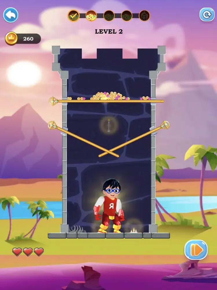 Tangkapan layar Ryan Hero Rescue iPad 