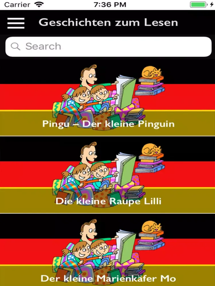 Geschichten zum Lesen iPad  스크린샷