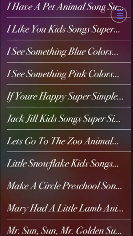 Скриншоты Nursery Rhymes - Songs