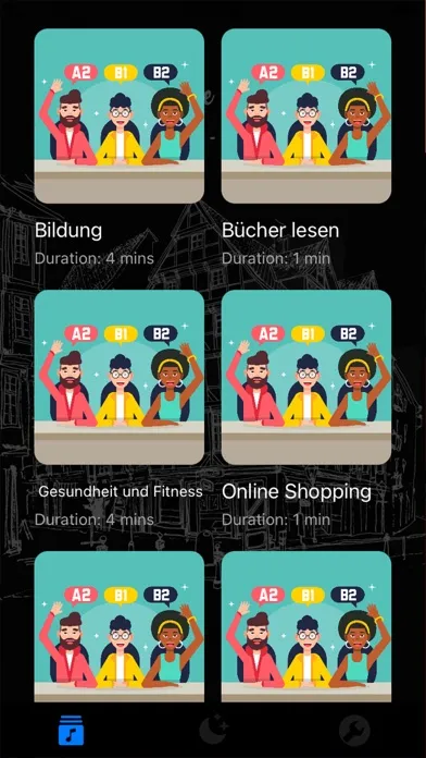 Captures d'écran de Besser Deutsch Sprechen B1 B2