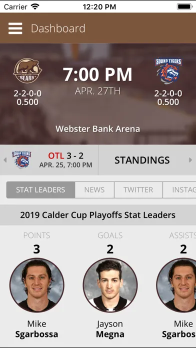 Tangkapan skrin Hershey Bears
