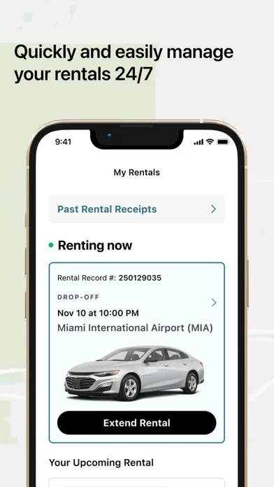 Ảnh chụp màn hình của Hertz Rental Car, EV, SUV, Van