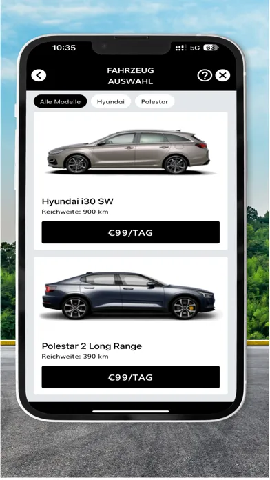 Hertz 24/7® Mobility应用截图