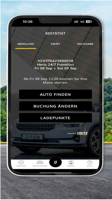 Hertz 24/7® Mobility应用截图