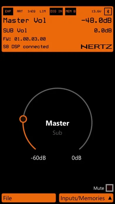 ภาพหน้าจอของ S8 DSP Mobile