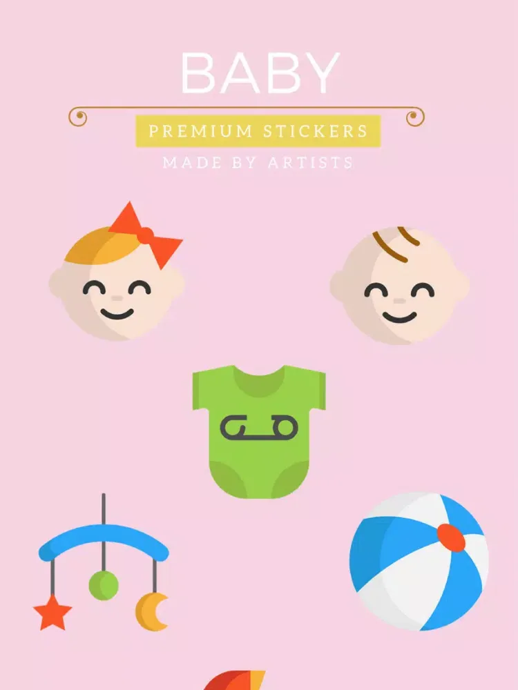 Скриншоты Baby Stickers - Celebrate parenthood iPad 