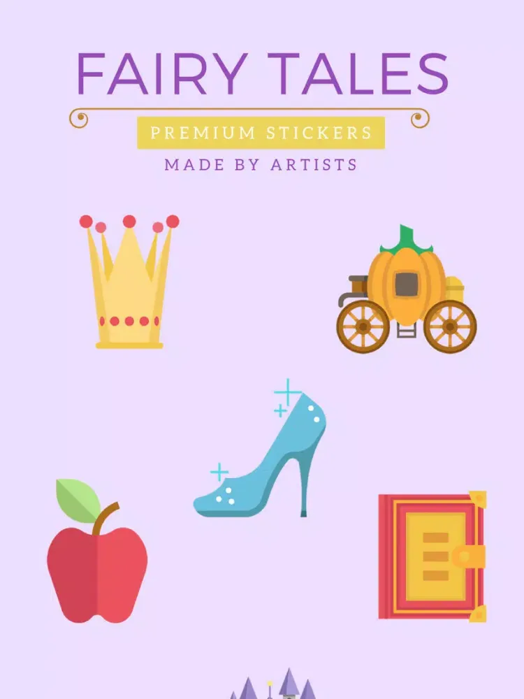 Screenshot di Fairy Tale Stickers - Magical stories iPad 