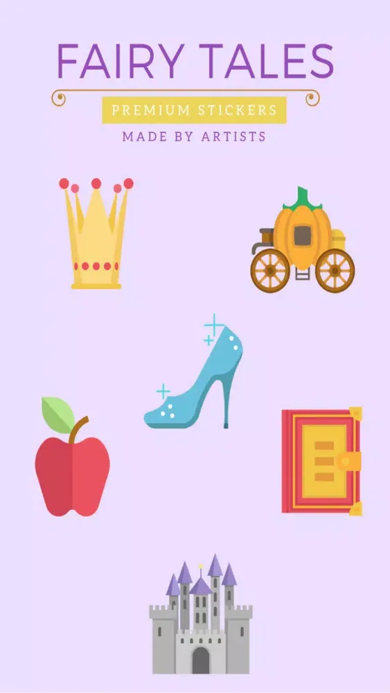 Screenshot di Fairy Tale Stickers - Magical stories