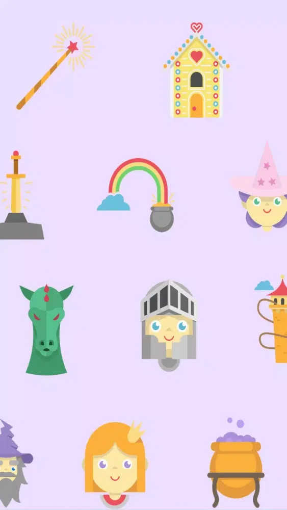 Screenshot di Fairy Tale Stickers - Magical stories