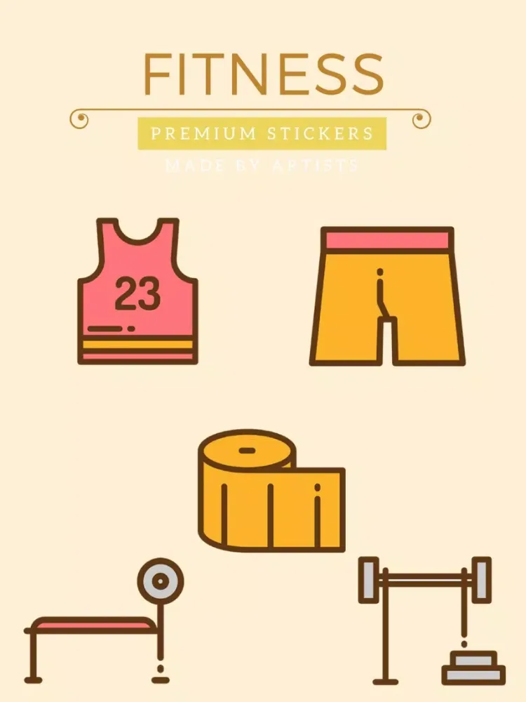Captures d'écran de Fitness Stickers - Healthy body and happy mind iPad 