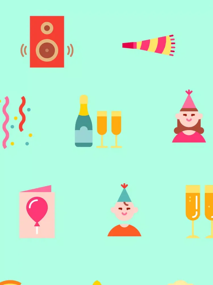 Happy Birthday Stickers - Celebrating life iPad 应用截图