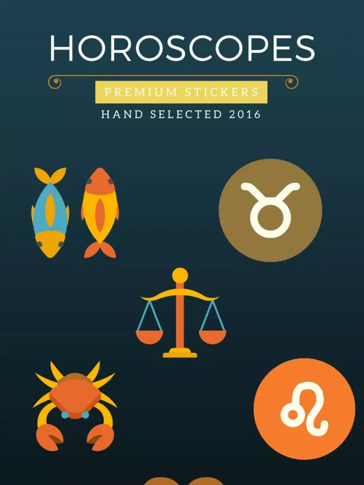 Capturas de pantalla de Horoscope Stickers - Listen to the stars iPad 