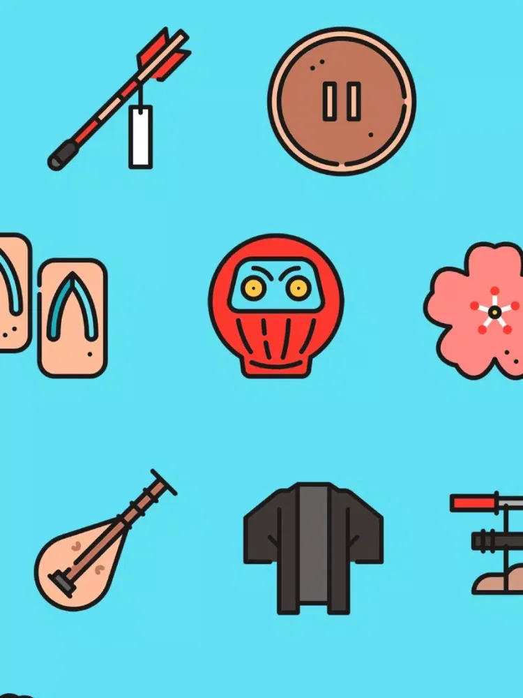 Japan Stickers - Land of the Rising Sun iPad  스크린샷