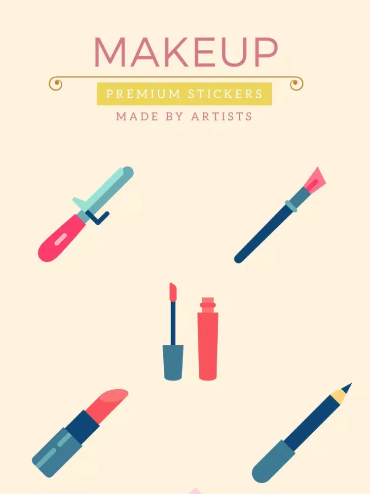 Zrzuty ekranu Makeup Stickers - Beauty and glamour iPad 