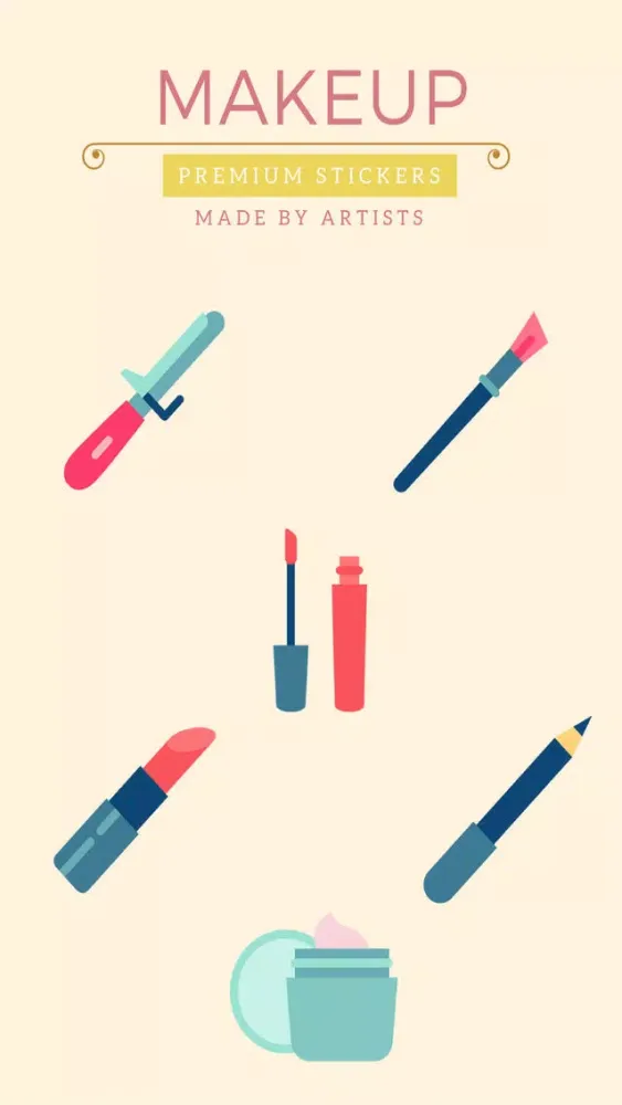 Zrzuty ekranu Makeup Stickers - Beauty and glamour