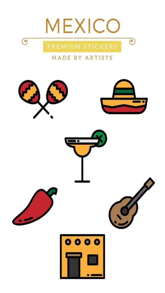Captures d'écran de Mexico Stickers - Living la vida loca