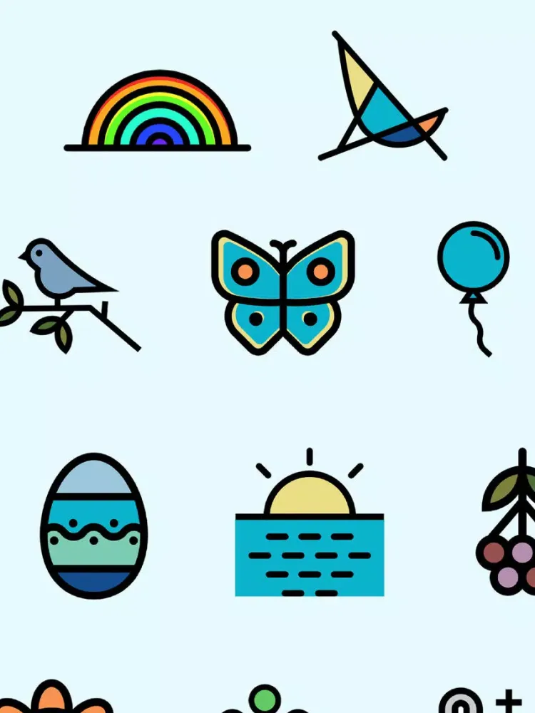 Ảnh chụp màn hình của Spring Stickers - Nature and sunshine iPad 