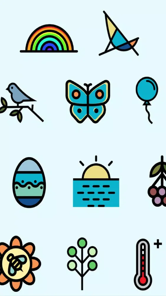 Ảnh chụp màn hình của Spring Stickers - Nature and sunshine