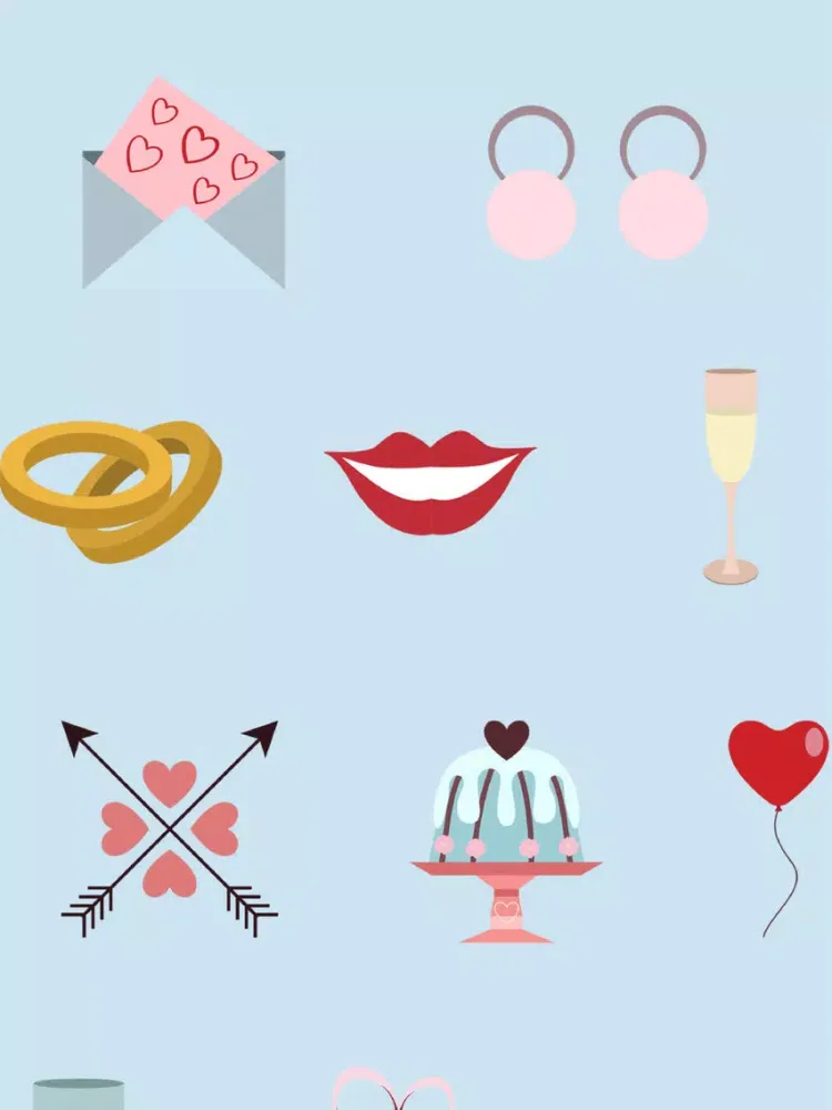 Wedding Stickers - Share your love iPad 应用截图