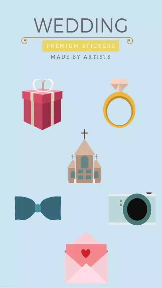 Wedding Stickers - Share your love应用截图
