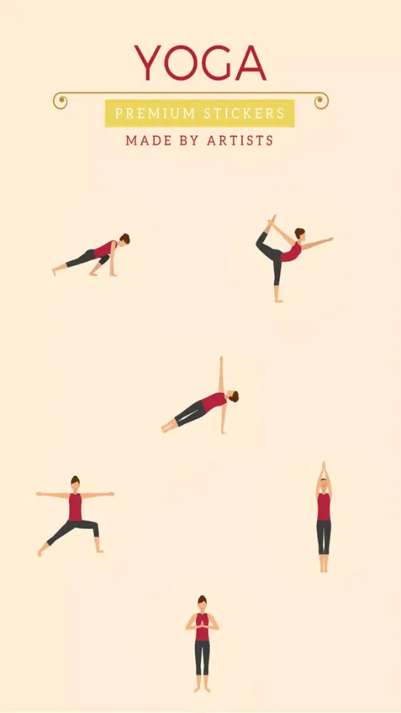 Yoga Stickers - Join the practice স্ক্রিনশট