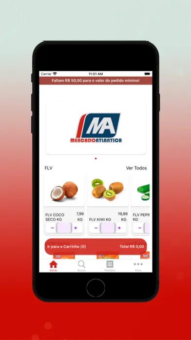 Tangkapan skrin Mercado Atlântica online