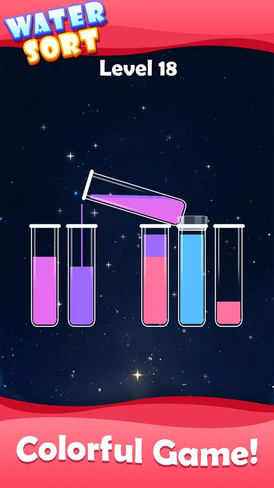 Colorful Water Sorting Screenshots