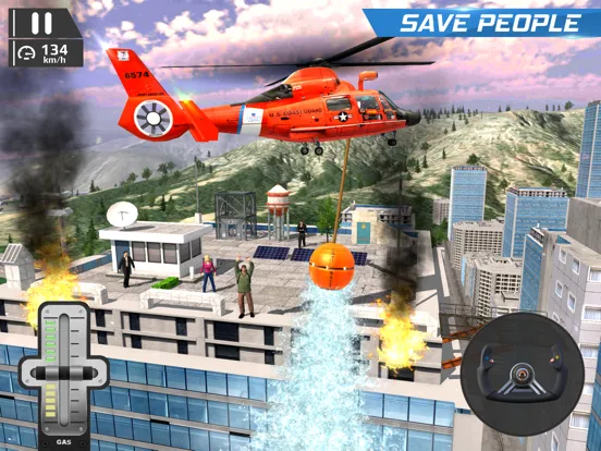 Helicopter Flight Pilot Sim iPad  Ekran Görüntüleri