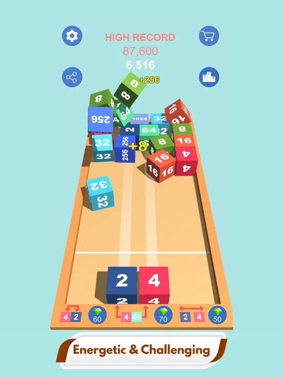 Cube Mate 2048 - Merge Puzzle iPad  Screenshots