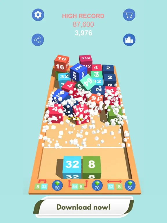 Cube Mate 2048 - Merge Puzzle iPad  Screenshots