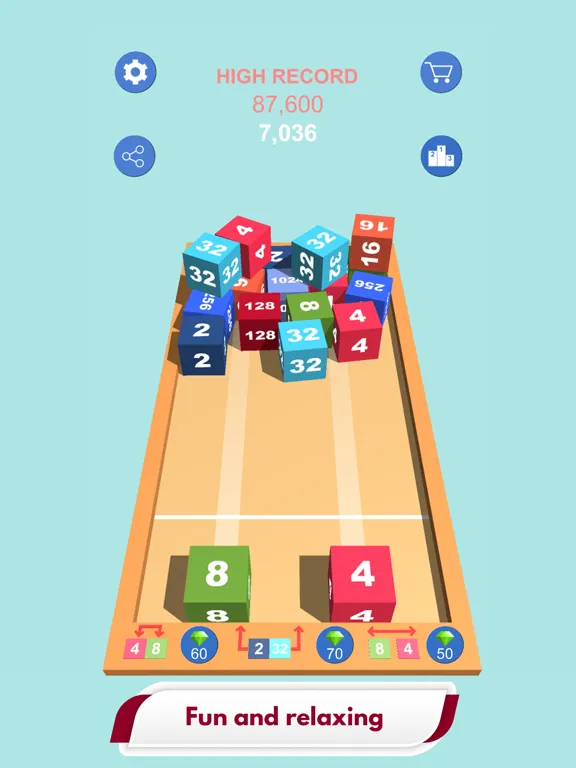 Cube Mate 2048 - Merge Puzzle iPad  Screenshots