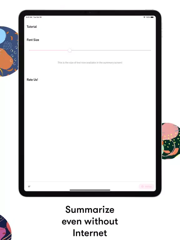 Captures d'écran de WrapItUp - Text Summarizer ™ iPad 
