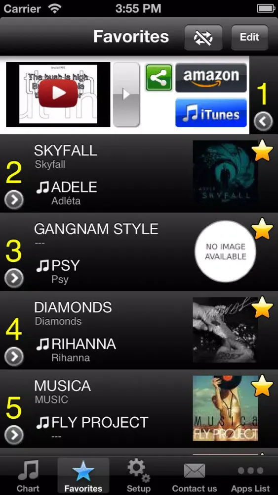 Italian Hits! (Free) - Get The Newest Italian music charts! Screenshots
