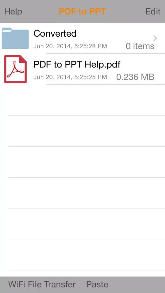 Screenshot di PDF to PPT