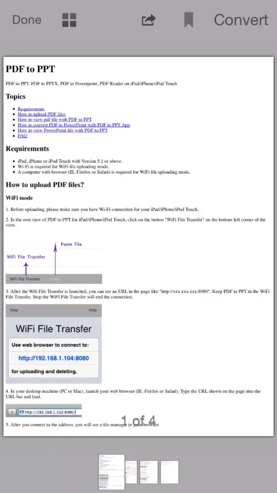 Screenshot di PDF to PPT