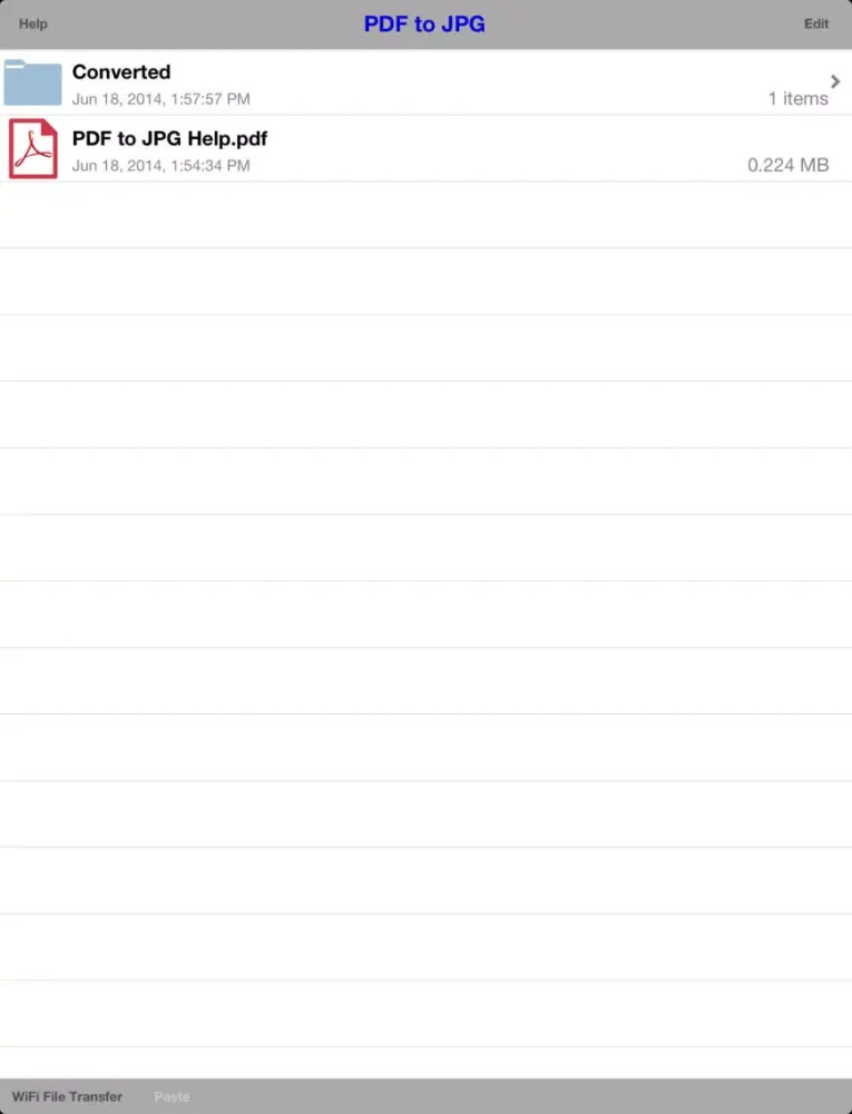 Capturas de pantalla de PDF to JPG iPad 