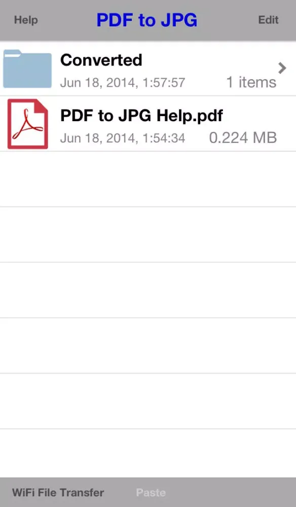 Capturas de pantalla de PDF to JPG