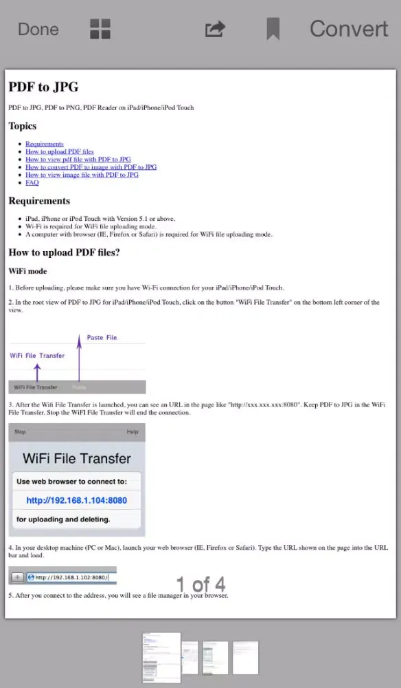 Capturas de pantalla de PDF to JPG