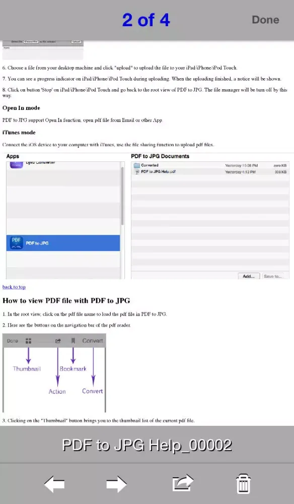 Capturas de pantalla de PDF to JPG