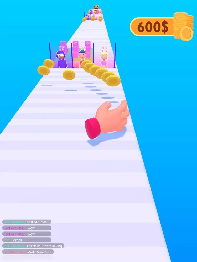 Tangkapan skrin Influencer Race iPad 