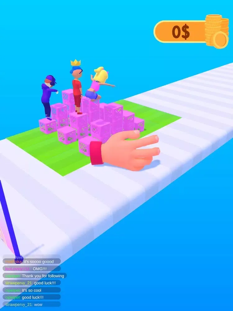 Tangkapan skrin Influencer Race iPad 