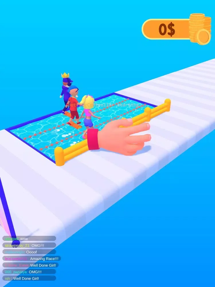 Tangkapan skrin Influencer Race iPad 