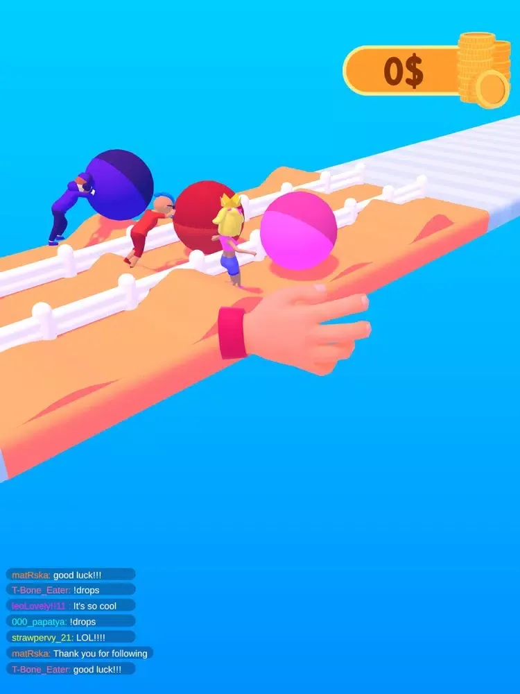 Tangkapan skrin Influencer Race iPad 