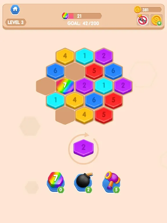 Capturas de pantalla de Hexa Color: Number Sort Puzzle iPad 