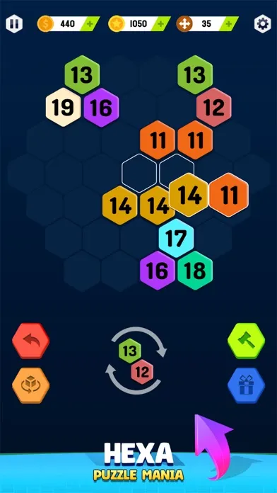 Hexa Merge Sort Puzzle Game سکرین شاٹس