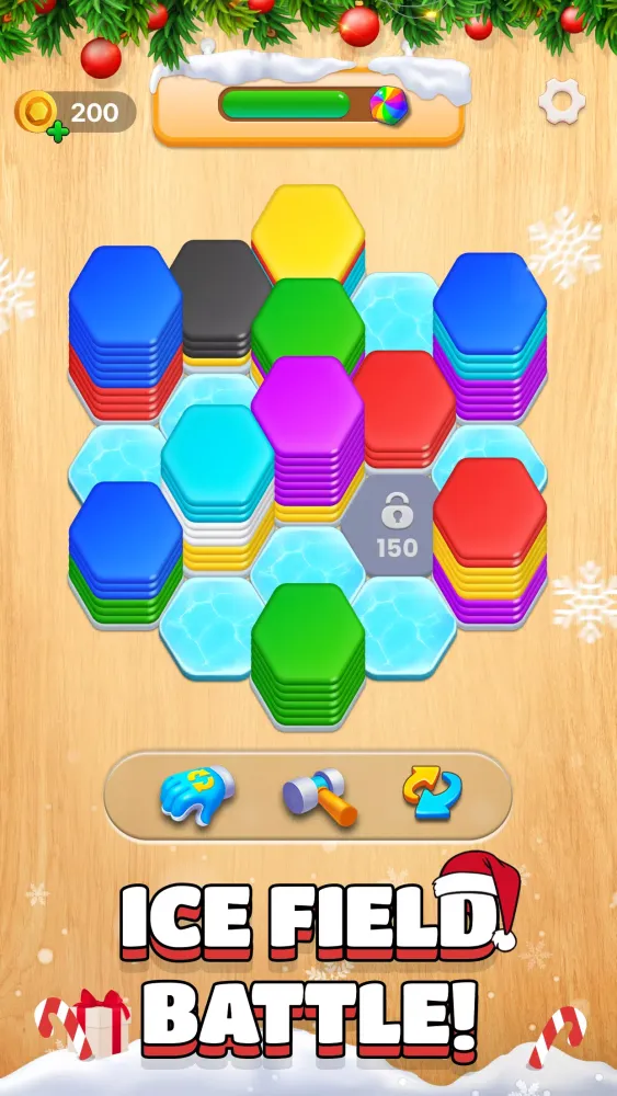 Christmas Hexa: 3D Merge Game Screenshots